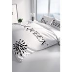 Monohome White King-Queen 3D Renkli Çift Kişilik 200x220 cm Nevresim Takımı