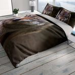 Monohome WolfEyes 3D Renkli Çift Kişilik 200x220 cm Nevresim Takımı