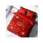Monohome Yılbaşı Süsü Merry Christmas Pamuk Pine Tree Deers 3D Çift Kişilik Nevresim Takımı