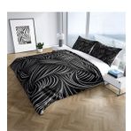 Monohome Zebra 3D Dijital Baskılı Çift Kişilik Nevresim Takımı