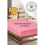 MONOHOME%100 Pamuk Lastikli Çarşaf Çift Kişilik 160x200 cm Pembe, MONOHOME68325