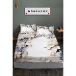 MONOHOME%100 Pamuk Lastikli Çarşaf Özel Tasarım 5d Dijital 60 Tel Orkide, 868281182439