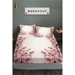 MONOHOME%100 Pamuk Lastikli Çarşaf Takımı Pudra 180x200, MONOHOME82501