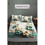 MONOHOME%100 Pamuk Lastikli Çarşaf Takımı Turkuaz 180x200, MONOHOME82516