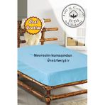 MONOHOME%100 Pamuk Lastikli Çarşaf Tek Kişilik 100x200 cm Mavi, MONOHOME68325