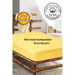 MONOHOME%100 Pamuk Lastikli Çarşaf Tek Kişilik 100x200 cm Sarı, MONOHOME68325