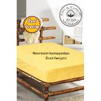 MONOHOME%100 Pamuk Lastikli Çarşaf Tek Kişilik 160x200 cm Sarı, MONOHOME68325