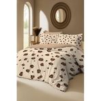 MONOHOME%100 Pamuk Leopar Desenli Çift Kişilik Nevresim Takımı, MONOHOME82595