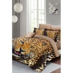 MONOHOME%100 Pamuk Saten Çift Kişilik Nevresim Takımı Wild Tiger Desenli, MONOHOME35884