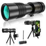 Monoküler Teleskop, 300X HD Yüksek Çözünürlük, 20 Km Görüş Mesafesi, 40 mm Objektif Lens Çapı, 10-300x Büyütme Kapasitesi, Gece Görüşü Destekli, Tripod ve Taşıma Çantalı Profesyonel Monoküler Dürbün