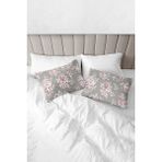 Monolisse % 100 Pamuk Baskılı Akfil Arden Yastık Kılıfı 2'li Set - 50X70 cm Koyu Gri - 50 x 70