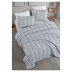 Monolisse Glory Jakarlı Yatak Örtüsü Seti Çift Kişilik İndigo 230x240 cm