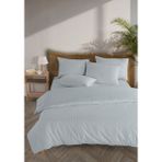 Monolisse Line %100 Pamuk Ranforce Akay Açık Mavi Ipliği Boyalı Nevresim Takımı Tek Kişilik - 160X220 cm - 160 x 220 cm