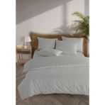 Monolisse Line %100 Pamuk Ranforce Akay Koyu Gri Ipliği Boyalı Nevresim Takımı Tek Kişilik - 160X220 cm - 160 x 220 cm