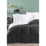 Monolisse Lovely Timeless %100 Pamuk 4 Kat Müslin Comfort Uyku Seti Tek Kişilik Siyah 155X215 cm