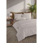 Monolisse Striped %100 Pamuk Ranforce Yezra Bej Ipliği Boyalı Nevresim Takımı Tek Kişilik - 160X220 cm - 160 x 220 cm