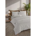 Monolisse Striped %100 Pamuk Ranforce Yezra Haki Ipliği Boyalı Nevresim Takımı Çift Kişilik - 200X220 cm - 200 x 220 cm