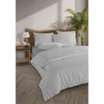 Monolisse Striped %100 Pamuk Ranforce Yezra Koyu Gri Ipliği Boyalı Nevresim Takımı Çift Kişilik - 200X220 cm - 200 x 220 cm