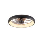 Monolux Ø50CM LED HAREKETSİZ FANLI PLAFONYER AVİZE ANTRASİT-RAL7016 3 IŞIK RENGİ