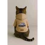 monopetz Baskılı İçi Polarlı Köpek Ve Kedi Kıyafeti & Elbisesi - Bej Renk Kapüşonlu Hoodie B8C99 L