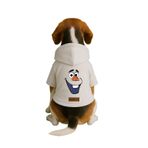 monopetz Baskılı İçi Polarlı Köpek Ve Kedi Kıyafeti & Elbisesi - Beyaz Renk Kapüşonlu Hoodie B5Bb6 3Xl