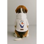 monopetz Baskılı İçi Polarlı Köpek Ve Kedi Kıyafeti & Elbisesi - Beyaz Renk Kapüşonlu Hoodie B5Bb6 5Xl