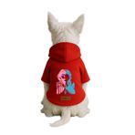 monopetz Baskılı İçi Polarlı Köpek Ve Kedi Kıyafeti & Elbisesi - Kırmızı Renk Kapüşonlu Hoodie Bdfc0 5Xl