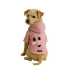 monopetz Baskılı İçi Polarlı Köpek Ve Kedi Kıyafeti & Elbisesi - Mavi Renk Kapüşonlu Hoodie B1A80 Xs