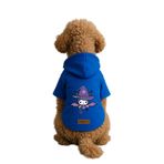 monopetz Baskılı İçi Polarlı Köpek Ve Kedi Kıyafeti & Elbisesi - Mavi Renk Kapüşonlu Hoodie B589A 5Xl