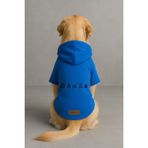 Monopetz Baskılı İçi Polarlı Köpek ve Kedi Kıyafeti & Elbisesi - Mavi Renk Kapüşonlu Hoodie B8B9A, 5XL