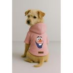 monopetz Baskılı İçi Polarlı Köpek Ve Kedi Kıyafeti & Elbisesi - Pembe Renk Kapüşonlu Hoodie B5Bb6 5Xl