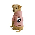 monopetz Baskılı İçi Polarlı Köpek Ve Kedi Kıyafeti & Elbisesi - Pembe Renk Kapüşonlu Hoodie B9A84 2Xl