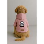 monopetz Baskılı İçi Polarlı Köpek Ve Kedi Kıyafeti & Elbisesi - Pembe Renk Kapüşonlu Hoodie B9A84 4Xl