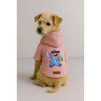 monopetz Baskılı İçi Polarlı Köpek Ve Kedi Kıyafeti & Elbisesi - Pembe Renk Kapüşonlu Hoodie Bb21D 3Xl