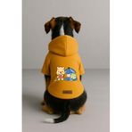 Monopetz Baskılı İçi Polarlı Köpek ve Kedi Kıyafeti & Elbisesi - Sarı Renk Kapüşonlu Hoodie B9CAB, XS