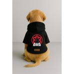 Monopetz Baskılı İçi Polarlı Köpek ve Kedi Kıyafeti & Elbisesi - Siyah Renk Kapüşonlu Hoodie BD5FB, XS
