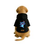 monopetz Baskılı İçi Polarlı Köpek Ve Kedi Kıyafeti & Elbisesi - Siyah Renk Kapüşonlu Hoodie Bfa31 2Xl