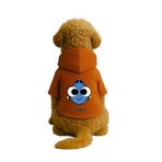 monopetz Baskılı İçi Polarlı Köpek Ve Kedi Kıyafeti & Elbisesi - Turuncu Renk Kapüşonlu Hoodie B280F 4Xl