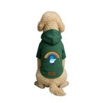 monopetz Baskılı İçi Polarlı Köpek Ve Kedi Kıyafeti & Elbisesi - Yeşil Renk Kapüşonlu Hoodie B8383 3Xl