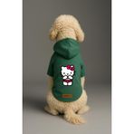 monopetz Baskılı İçi Polarlı Köpek Ve Kedi Kıyafeti & Elbisesi - Yeşil Renk Kapüşonlu Hoodie Bb0Ec 5Xl