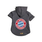 monopetz Kapişonlu Polar Sweatshirt Köpek ve Kedi Kıyafeti & Elbisesi - Antrasit Bayern München XS Beden