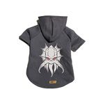 monopetz Kapişonlu Polar Sweatshirt Köpek ve Kedi Kıyafeti & Elbisesi - Antrasit Flying Monster XL Beden