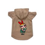 monopetz Kapişonlu Polar Sweatshirt Köpek ve Kedi Kıyafeti & Elbisesi Bej Blossom M