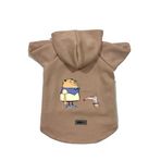 monopetz Kapişonlu Polar Sweatshirt Köpek ve Kedi Kıyafeti & Elbisesi Bej Cando S