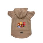 monopetz Kapişonlu Polar Sweatshirt Köpek ve Kedi Kıyafeti & Elbisesi Bej Cando003 XL