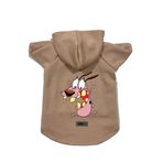 monopetz Kapişonlu Polar Sweatshirt Köpek ve Kedi Kıyafeti & Elbisesi Bej Courage XL