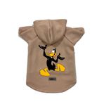 monopetz Kapişonlu Polar Sweatshirt Köpek ve Kedi Kıyafeti & Elbisesi Bej Duffy M