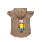 monopetz Kapişonlu Polar Sweatshirt Köpek ve Kedi Kıyafeti & Elbisesi Bej Ed XL