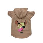 monopetz Kapişonlu Polar Sweatshirt Köpek Ve Kedi Kıyafeti & Elbisesi Bej Ed001 XS