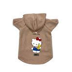 monopetz Kapişonlu Polar Sweatshirt Köpek Ve Kedi Kıyafeti & Elbisesi Bej Hello Kitty S